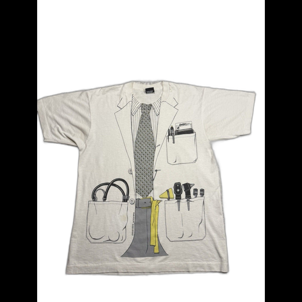 Vintage 1978 Leslie Arvin Doctor Graphic T Shirt Single Stitch Men’s L